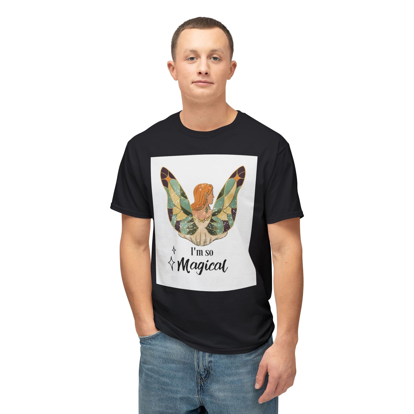 Woman Butterfly - I Am So Magical Unisex T-Shirt, Gift for Her, Cute Graphic Tee, Summer Fashion, Quote Shirt, Positive Vibes