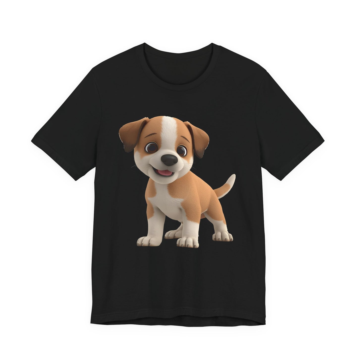 Cute Dog 3D Graphic Tee, Fun Animal Shirt, Dog Lover Gift, Playful Fashion Statement