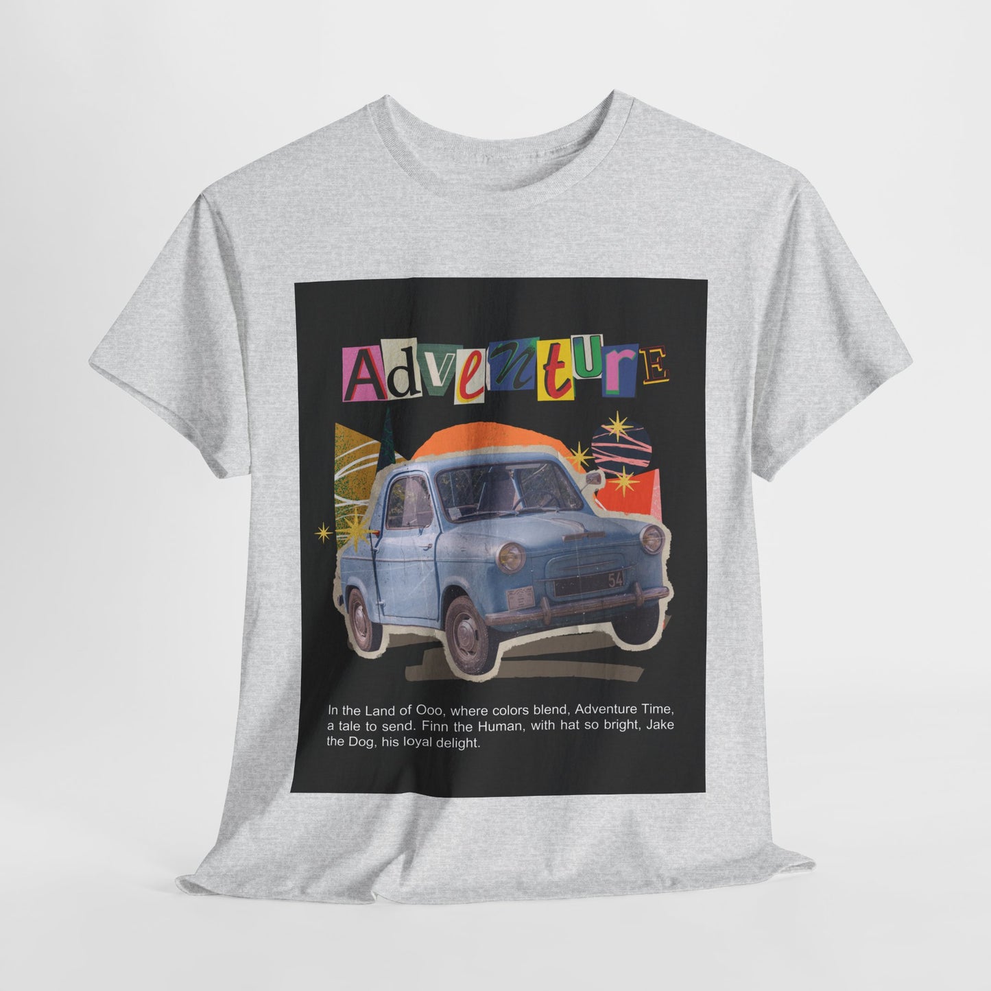 Adventure-Themed Unisex Cotton Tee, Retro Car Graphic Tee, Travel T-Shirt, Gift for Adventurers, Vintage Exploration Top