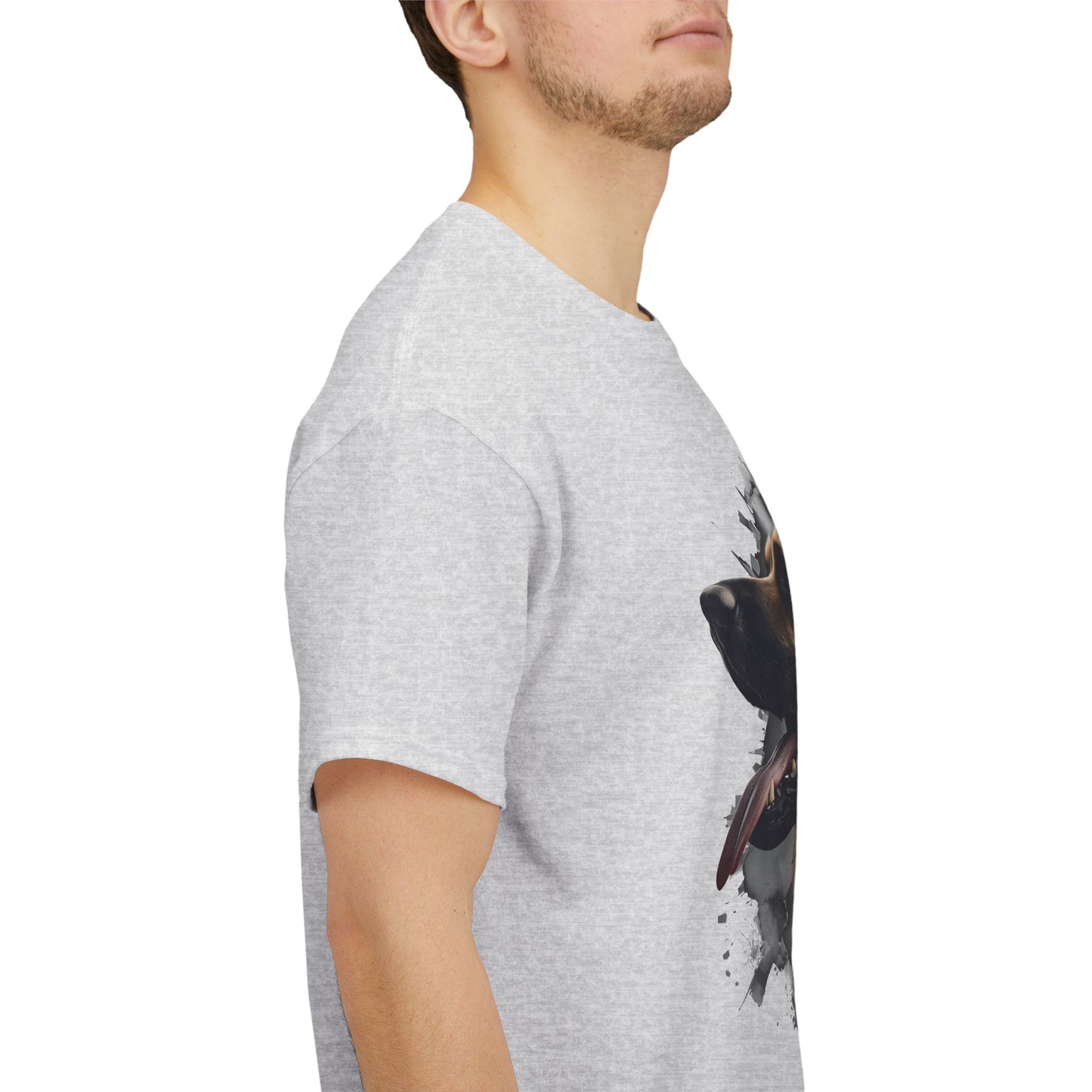 German Shepherd Lover Tee With 3D Design, Unisex Cotton Shirt, Dog T-Shirt, Pet Lovers Gift, Animal Enthusiast Apparel
