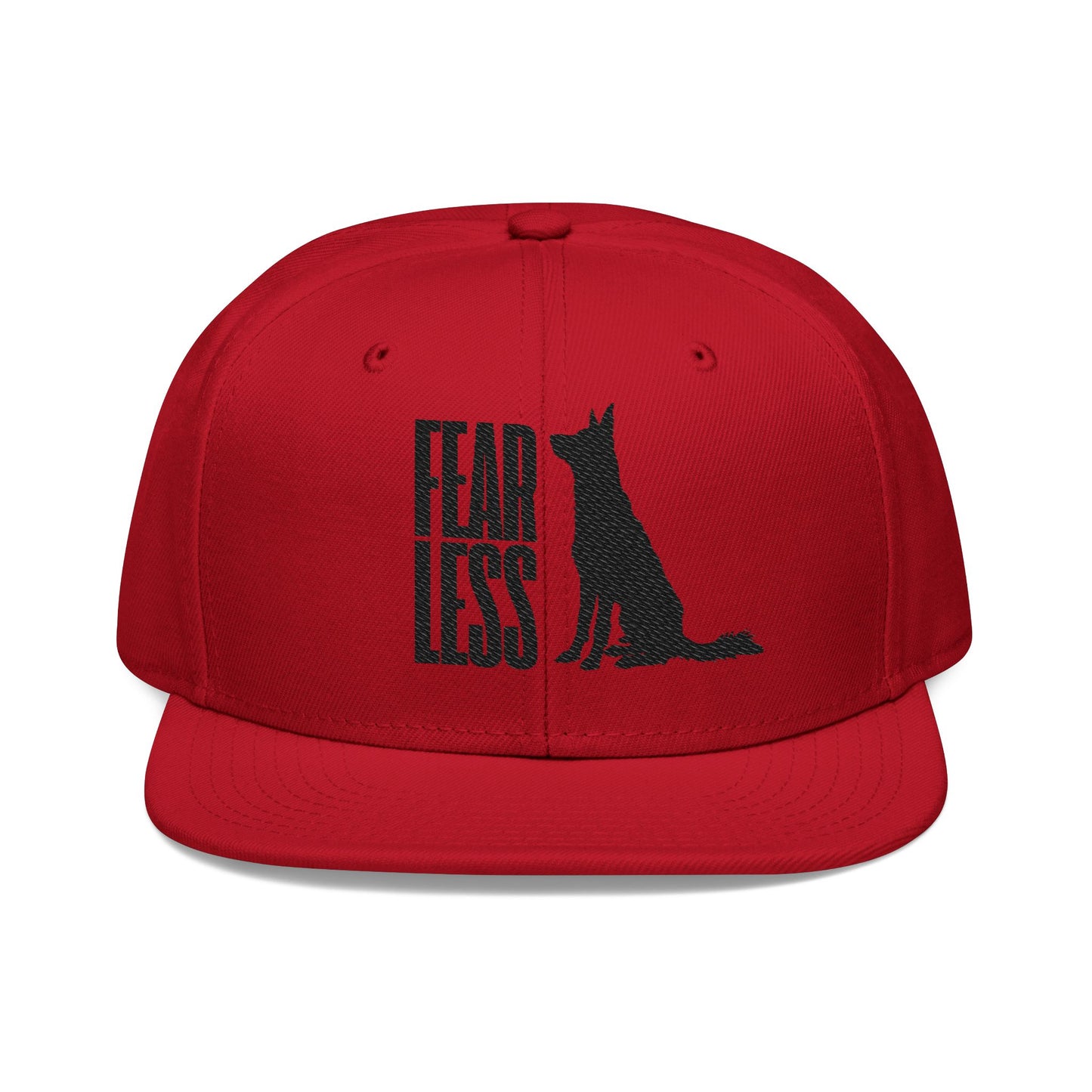 German Shepherd Embroidered Snapback Hat - Fearless