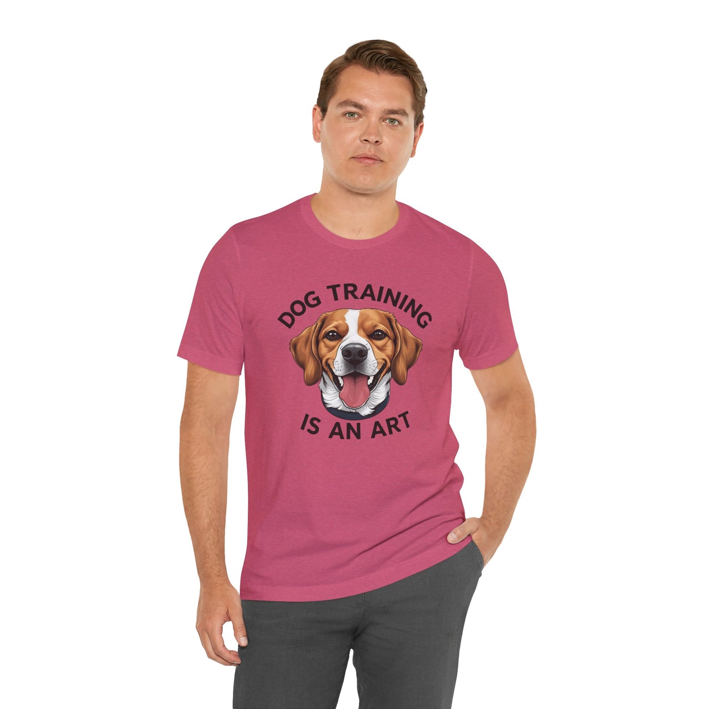 Dog Training is An Art Tee - Unisex Jersey Short Sleeve, Gift for Dog Lovers, Training T-Shirt, Dog Owner Apparel, Cute Canine Shirt