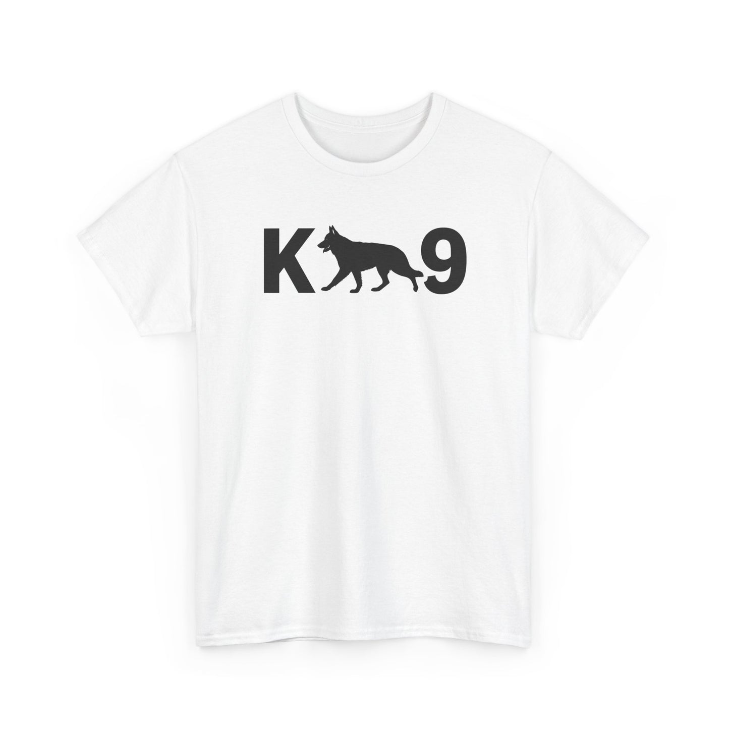 Black German Shepherd K9 Unisex Heavy Cotton Tee - Perfect for Dog Lovers, Pet Owners