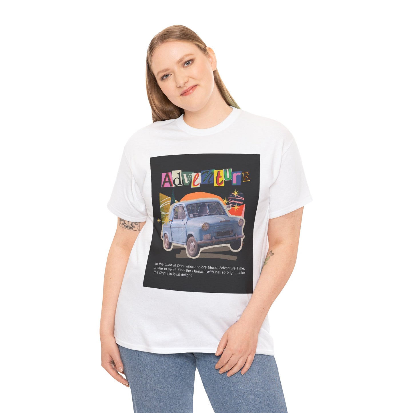 Adventure-Themed Unisex Cotton Tee, Retro Car Graphic Tee, Travel T-Shirt, Gift for Adventurers, Vintage Exploration Top