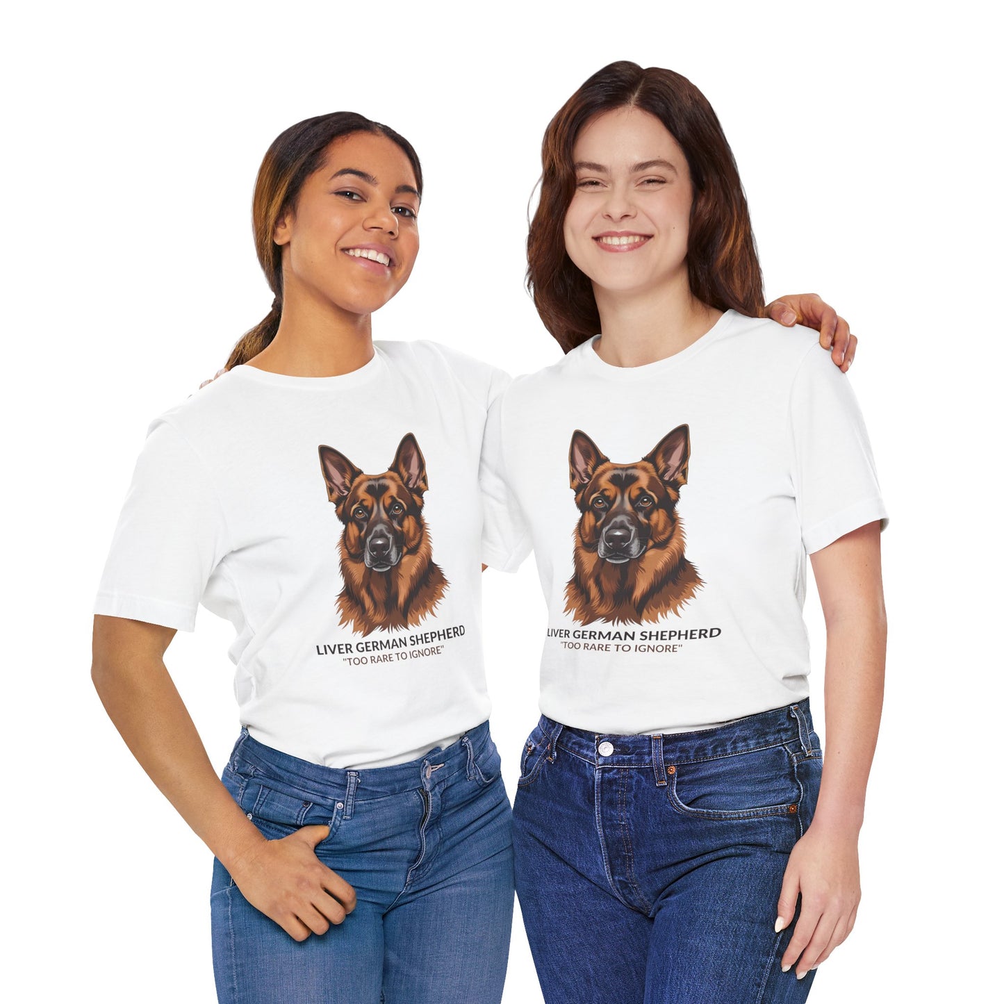 Liver German Shepherd Dog Lover Tee - To Rare To Ignore | Perfect Gift for Pet Owners, Animal Lover Merchandise, Casual Wear, Unique Dog Shirt