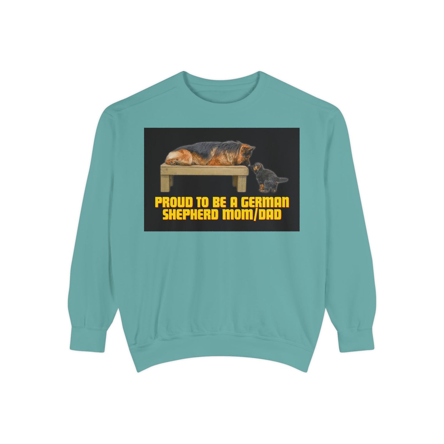 Unisex Proud German Shepherd Mom/Dad Sweatshirt - Garment-Dyed