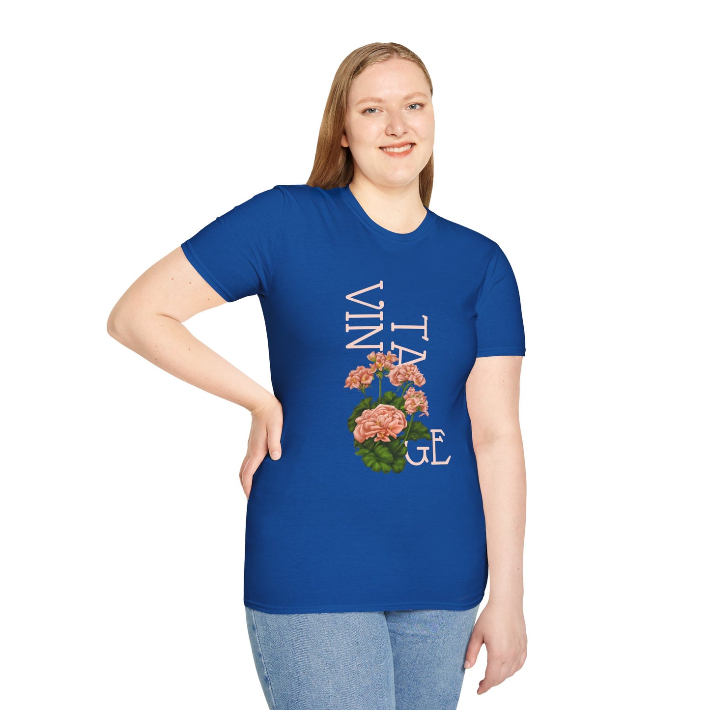 Vintage Floral Graphic Tee, Retro Flower Shirt, Unisex Casual T-Shirt, Gift for Plant Lovers, Summer Fashion