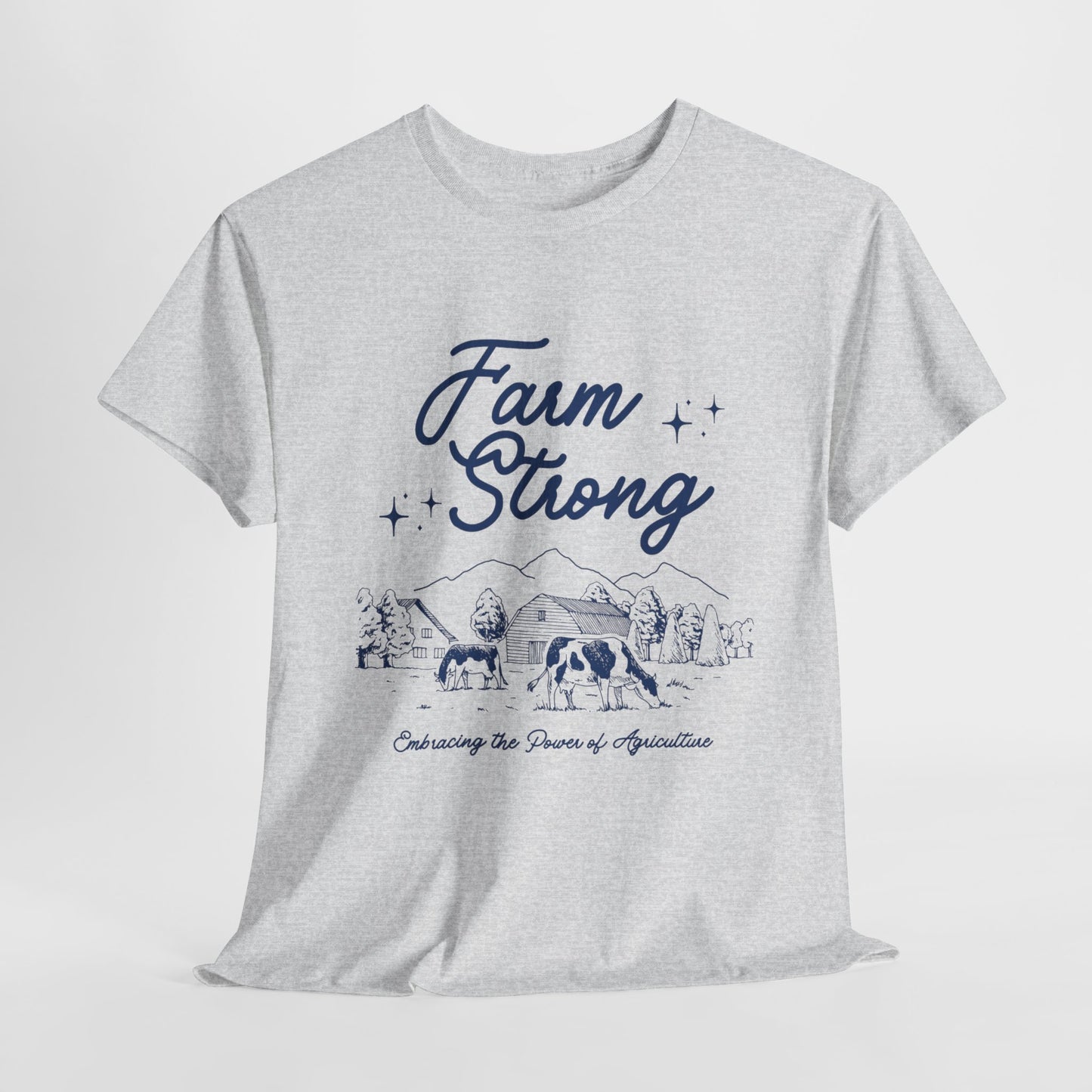 Farm Strong Unisex Cotton Tee - Embracing the Power of Agriculture, Motivational Shirt, Inspirational Tee
