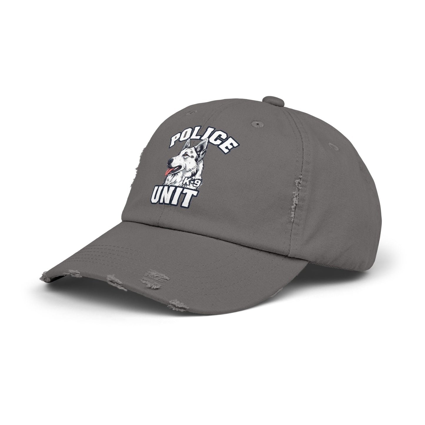 German Shepherd K-9 Police Unit Distressed Cap | Unisex Vintage Hat for Dog Lovers & Police Supporters