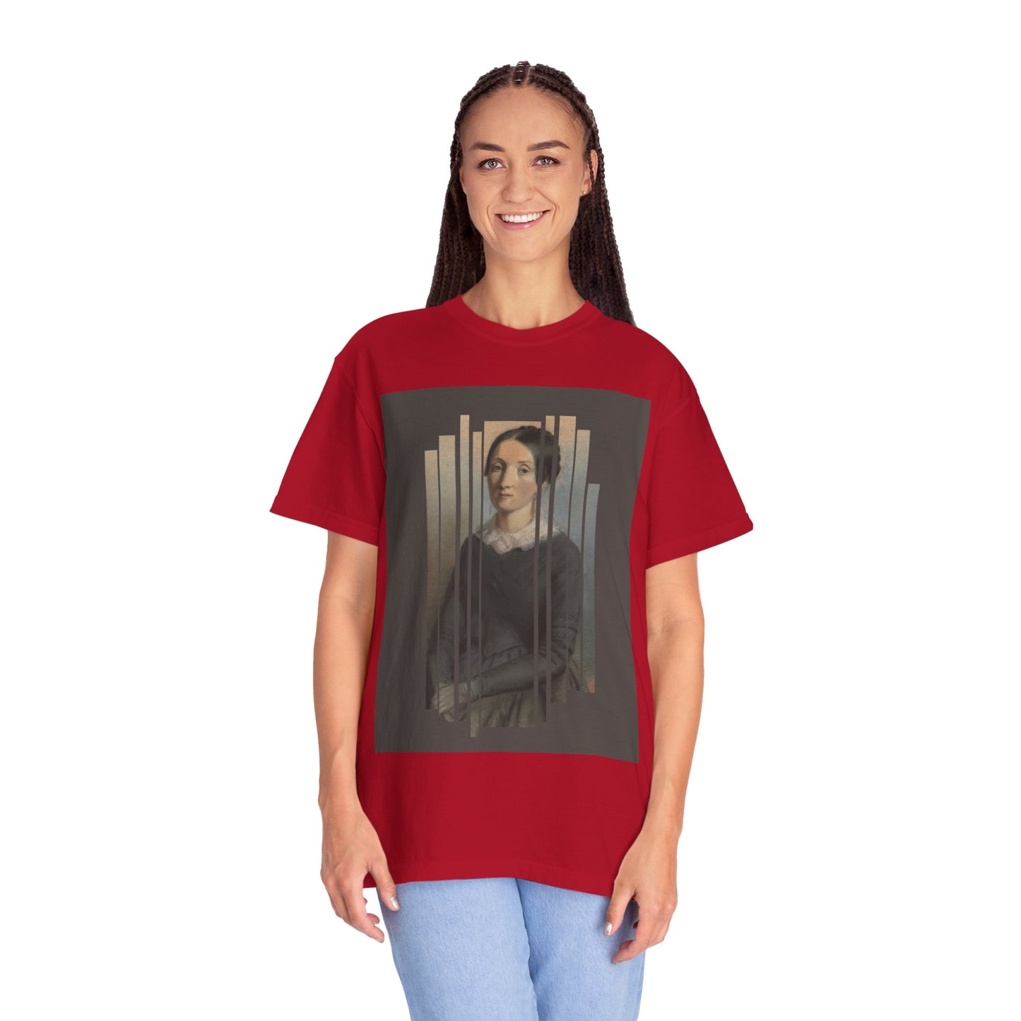 Vintage Aesthetic Art Tee, Unisex Garment-Dyed T-shirt with Artistic Design, Casual Wear, Gift for Art Lovers, Trendy Graphic Shirt