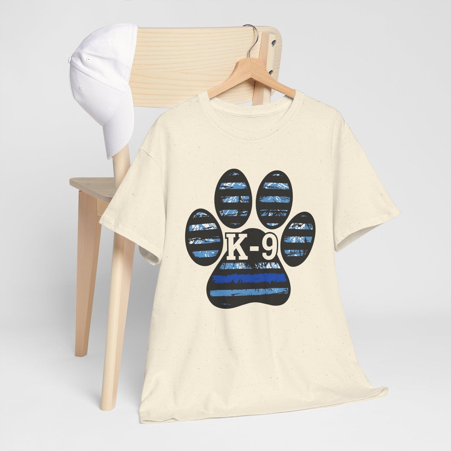 K-9 Paw Print Tee – Unisex Cotton Tee for Dog Lovers, Pet Owners, Animal Rescue Supporters