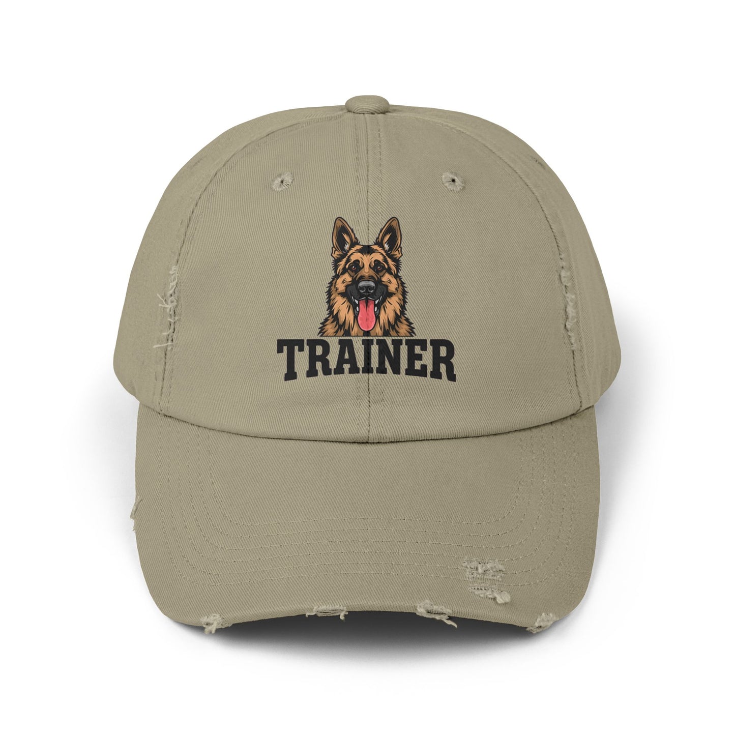 Unisex German Shepherd Trainer Cap, Distressed Hat for Dog Lovers, Perfect Gift for Trainers