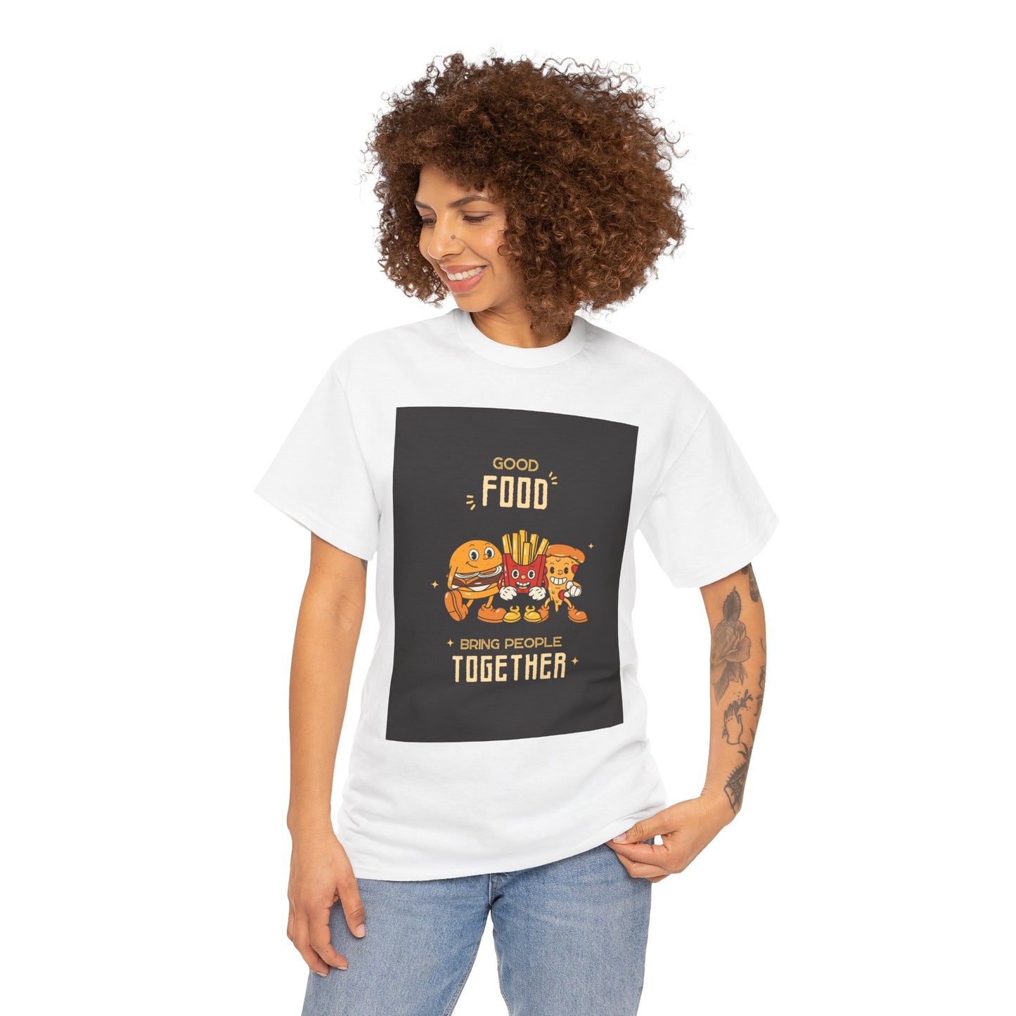 Good Food Unisex Tee | Fun Foodie Shirt, Gift for Food Lovers, Casual Wear, Kitchen Humor, BBQ Party