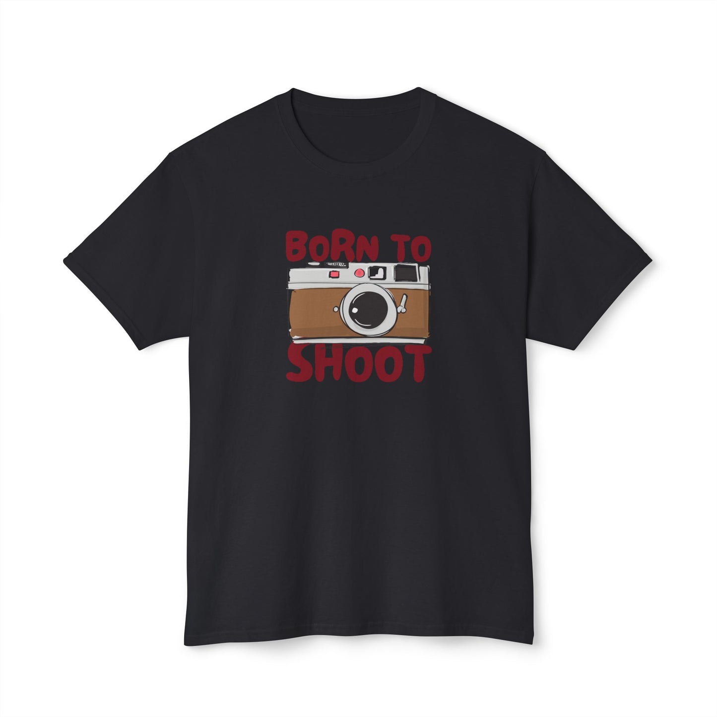 Camera Lover's Unisex T-Shirt – Born to Shoot, Photography Gift, Fun Shirt for Photographers, Unique Tee for Events, Casual Wear