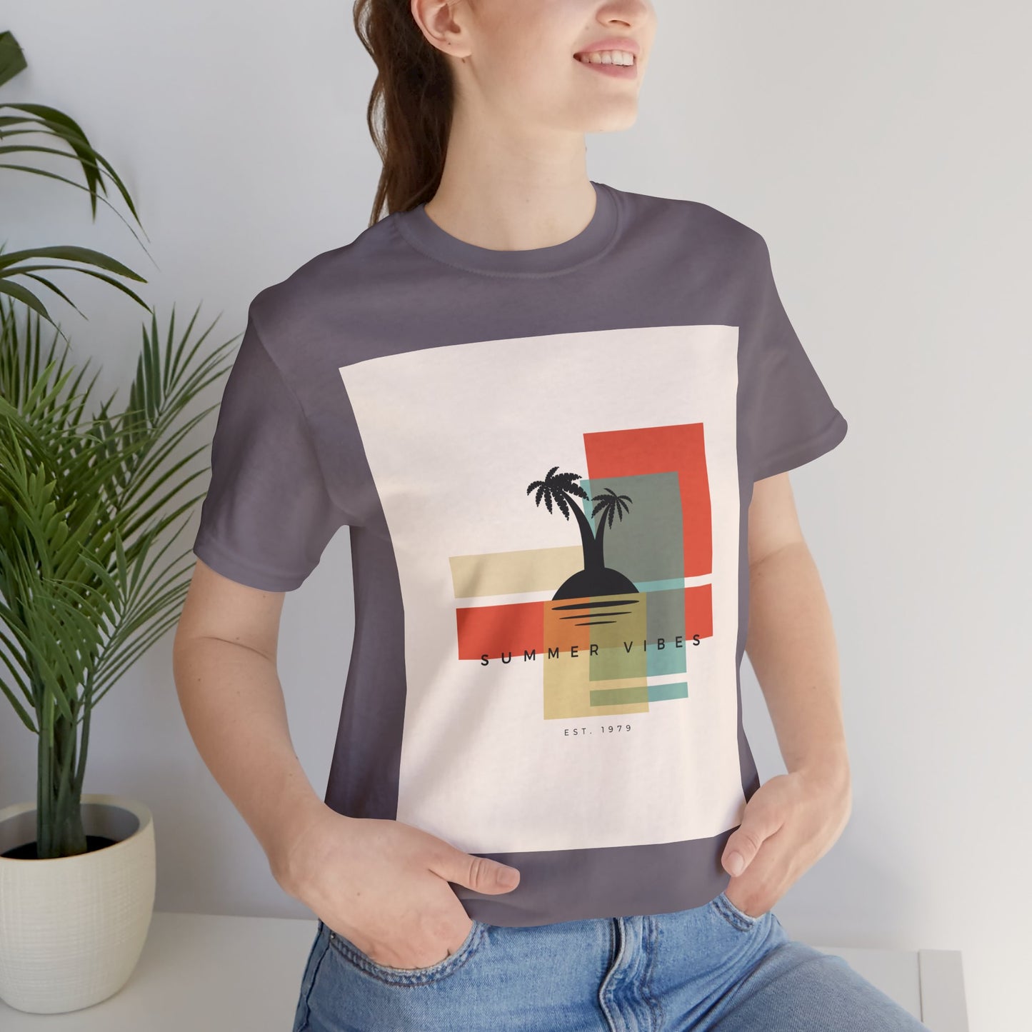Tropical Sunset Tee, Summer Vibes Shirt, Vacation Outfit, Unisex Graphic Tee, Gift for Beach Lovers, Casual Wear