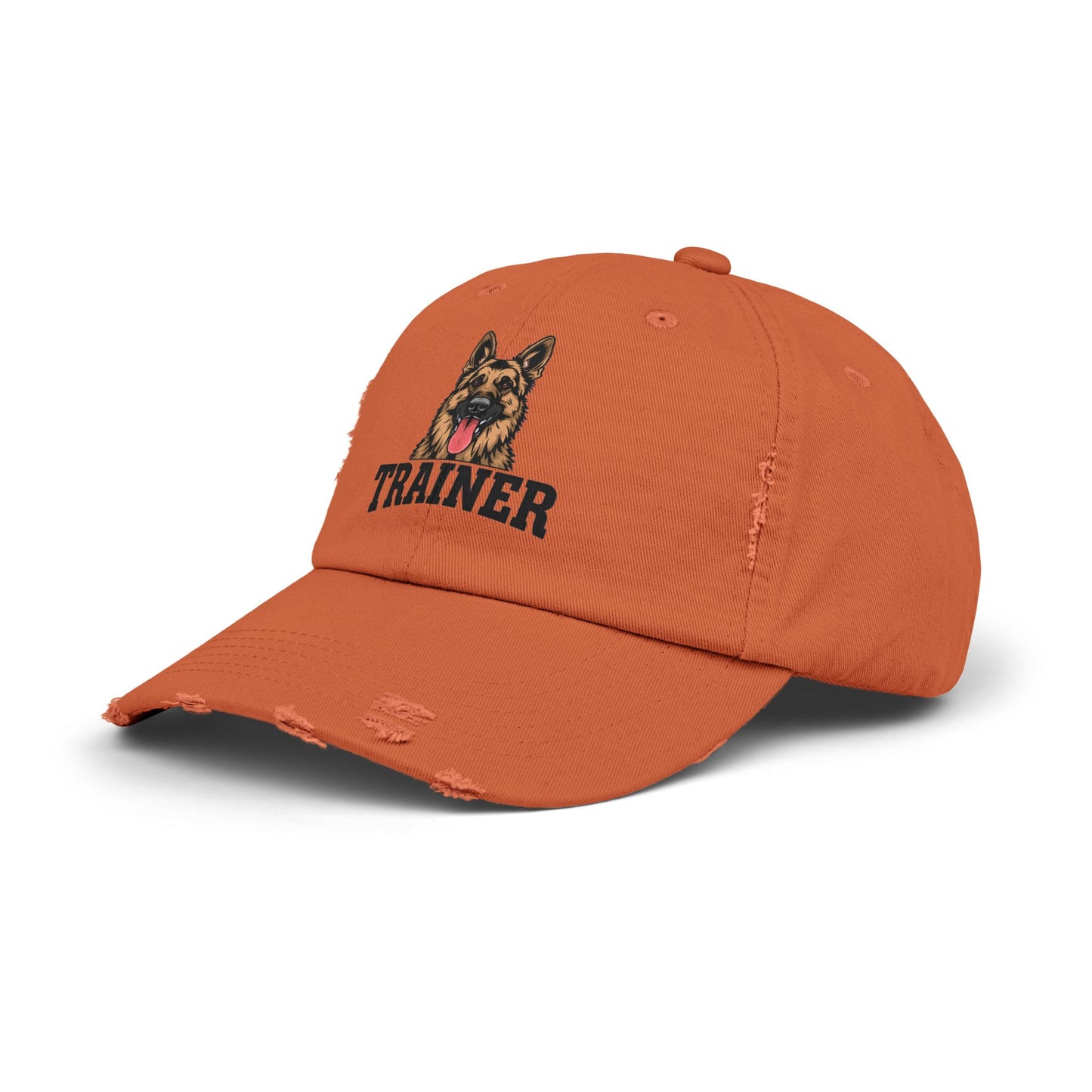 Unisex German Shepherd Trainer Cap, Distressed Hat for Dog Lovers, Perfect Gift for Trainers