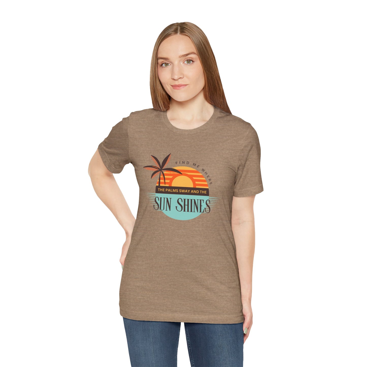 Tropical Vibes Tee - Relaxing Beach Sunset Design for Travelers and Summer Lovers, Perfect Gift for Vacations, Beach Days, and Casual Style