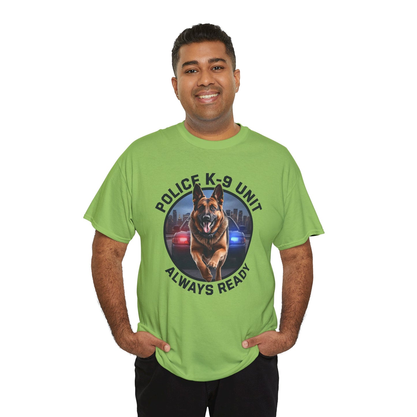 Police K-9 Unit Tee, Always Ready Graphic Tee, Dog Lover Gift, Police Support Shirt, Police Dog Merchandise