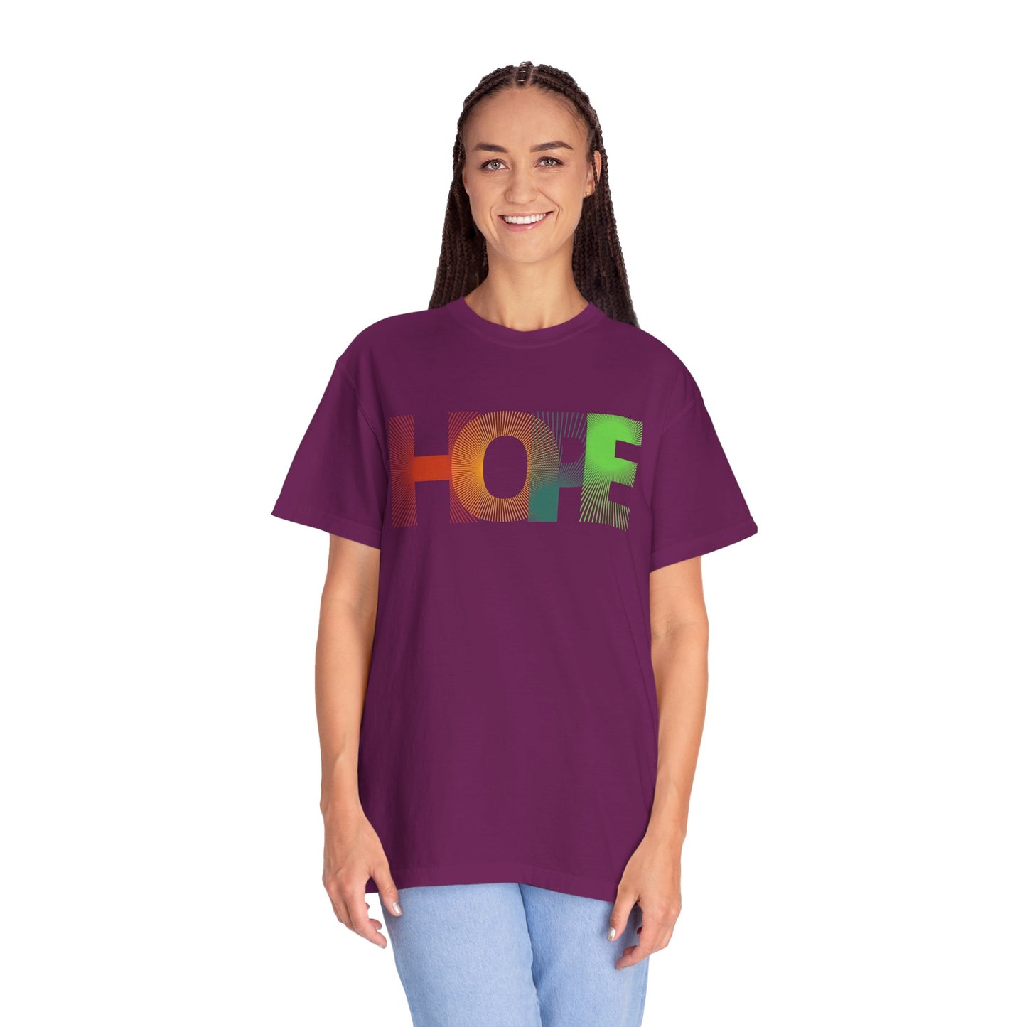 Hope Graphic Unisex T-Shirt - Colorful Inspirational Tee, Gift for Hope Enthusiasts, Casual Wear, Positive Vibes, Eco-Friendly Apparel