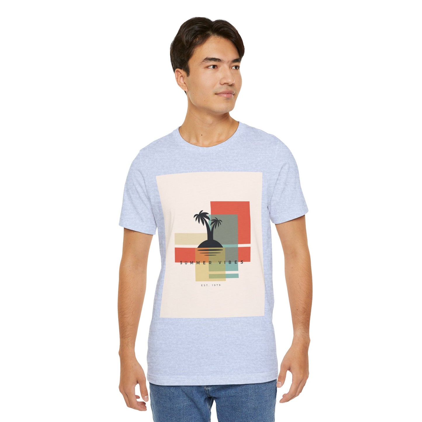 Tropical Sunset Tee, Summer Vibes Shirt, Vacation Outfit, Unisex Graphic Tee, Gift for Beach Lovers, Casual Wear