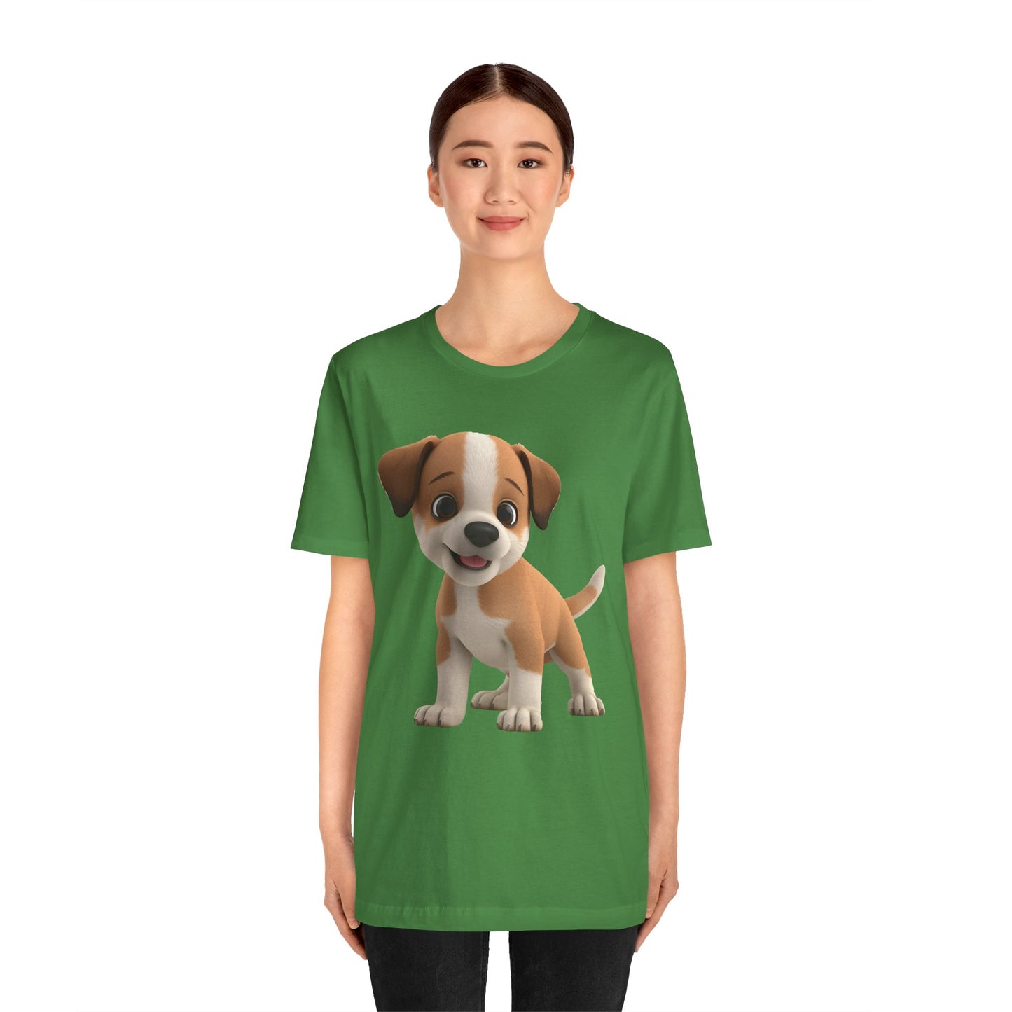 Cute Dog 3D Graphic Tee, Fun Animal Shirt, Dog Lover Gift, Playful Fashion Statement