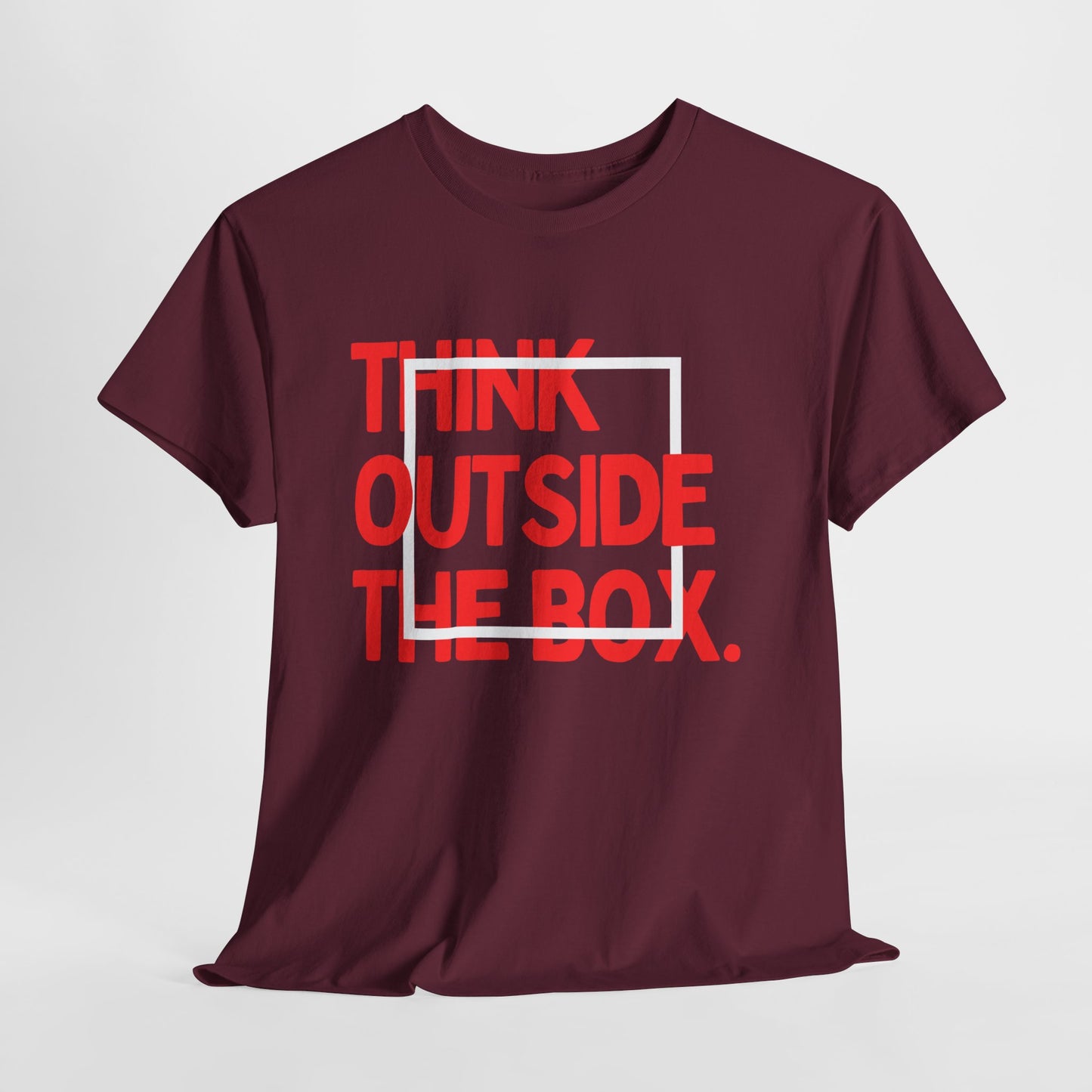 Creative Thinking Unisex Cotton Tee - Thin Out of Box, Inspirational Shirt, Motivational Gifts, Trendy Top for All Occasions, Perfect for Dreamers