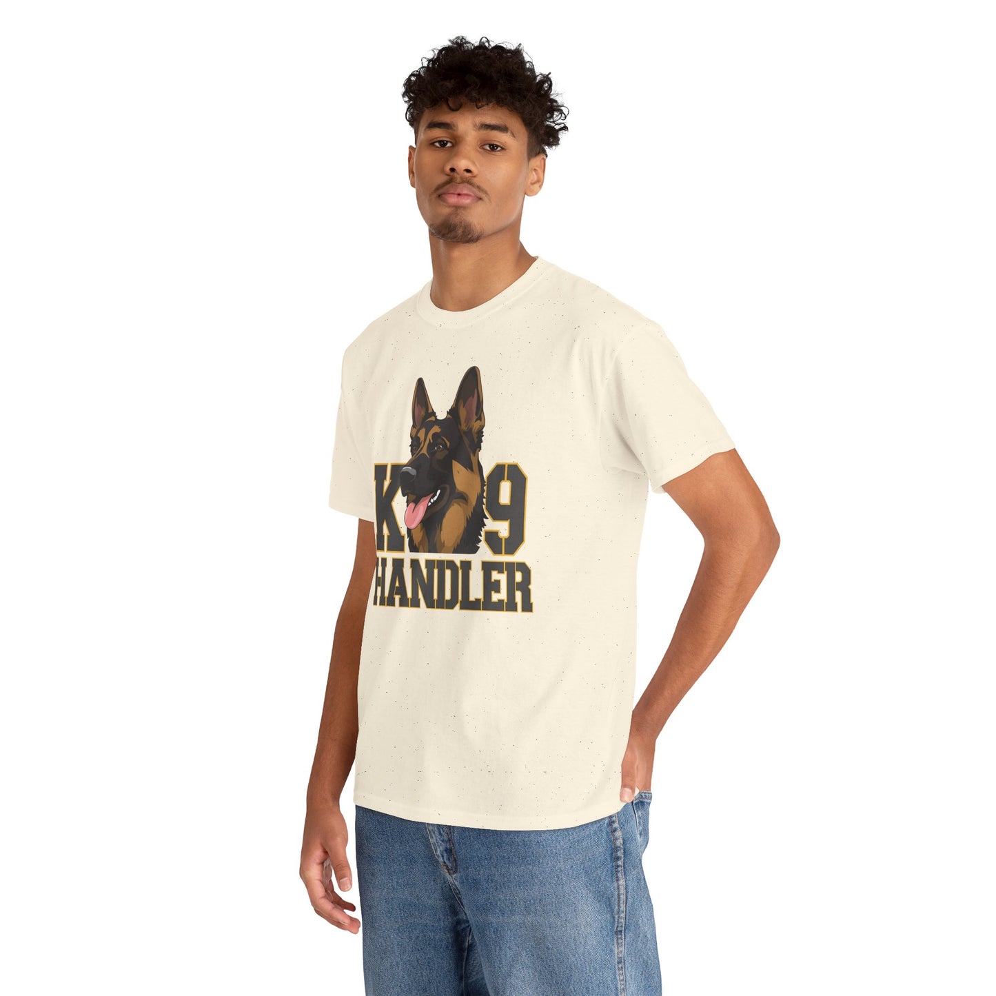 German Shepherd K9 Handler Tee, Perfect for Dog Lovers, Gift for Pet Owners, Unisex Cotton T-Shirt