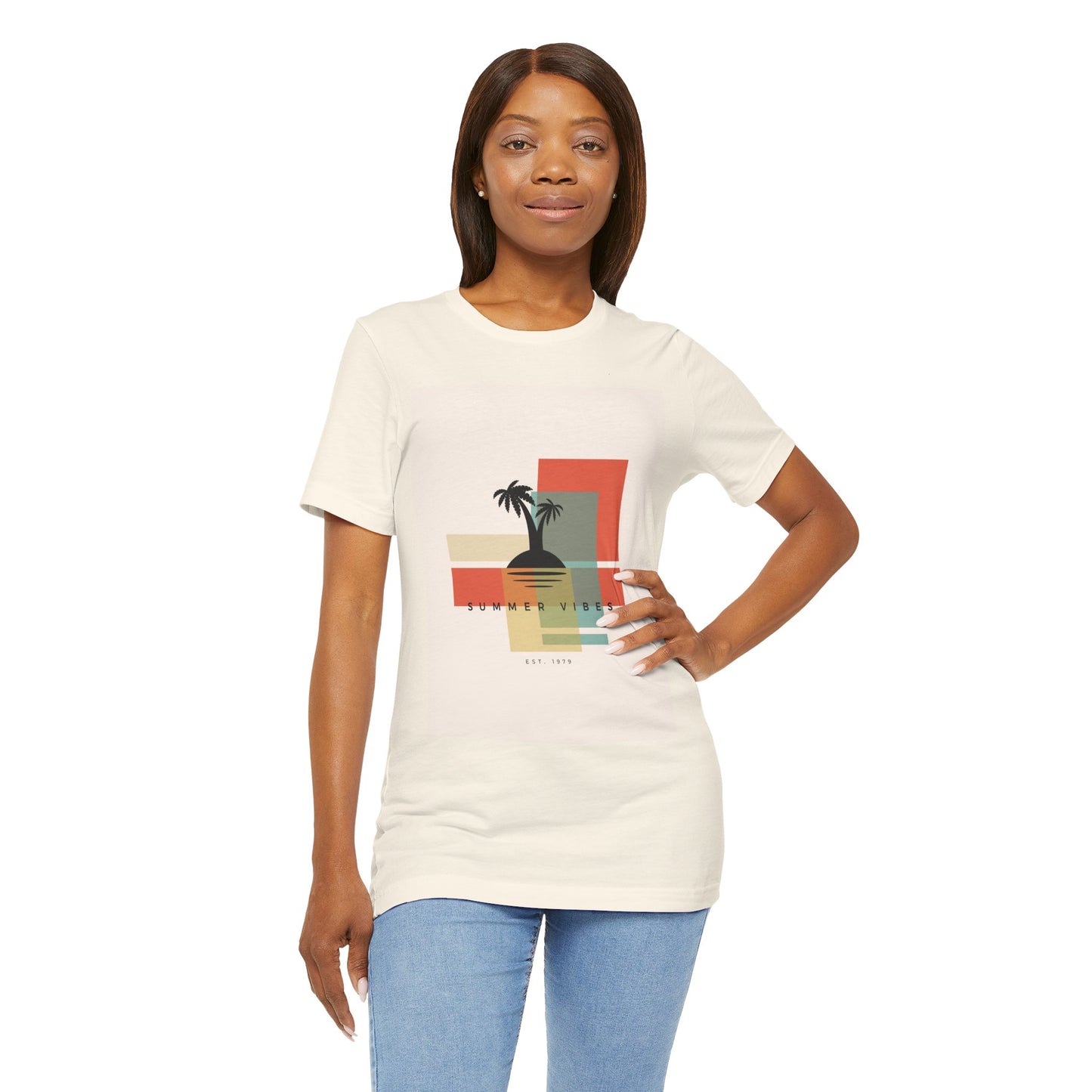 Tropical Sunset Tee, Summer Vibes Shirt, Vacation Outfit, Unisex Graphic Tee, Gift for Beach Lovers, Casual Wear
