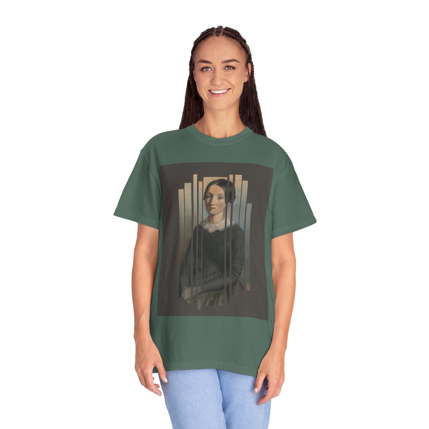 Vintage Aesthetic Art Tee, Unisex Garment-Dyed T-shirt with Artistic Design, Casual Wear, Gift for Art Lovers, Trendy Graphic Shirt