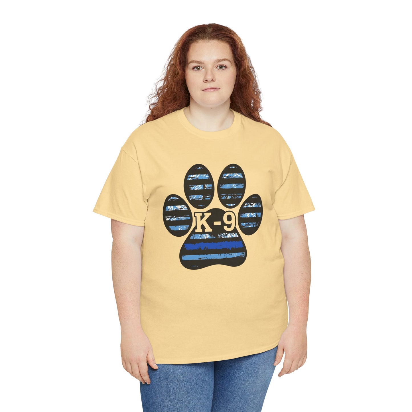 K-9 Paw Print Tee – Unisex Cotton Tee for Dog Lovers, Pet Owners, Animal Rescue Supporters