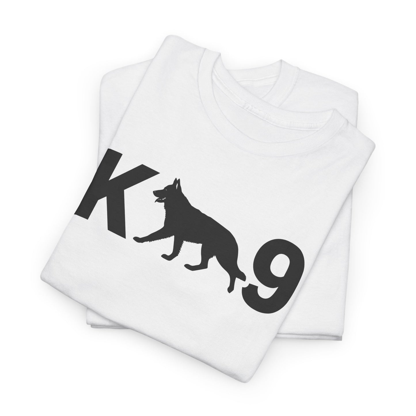 Black German Shepherd K9 Unisex Heavy Cotton Tee - Perfect for Dog Lovers, Pet Owners