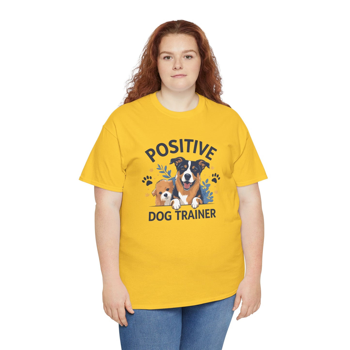 Positive Dog Trainer Tee, Dog Lover Gift, Unisex Cotton T-Shirt, Pet Training Apparel, Animal Care, Casual Dog Shirt