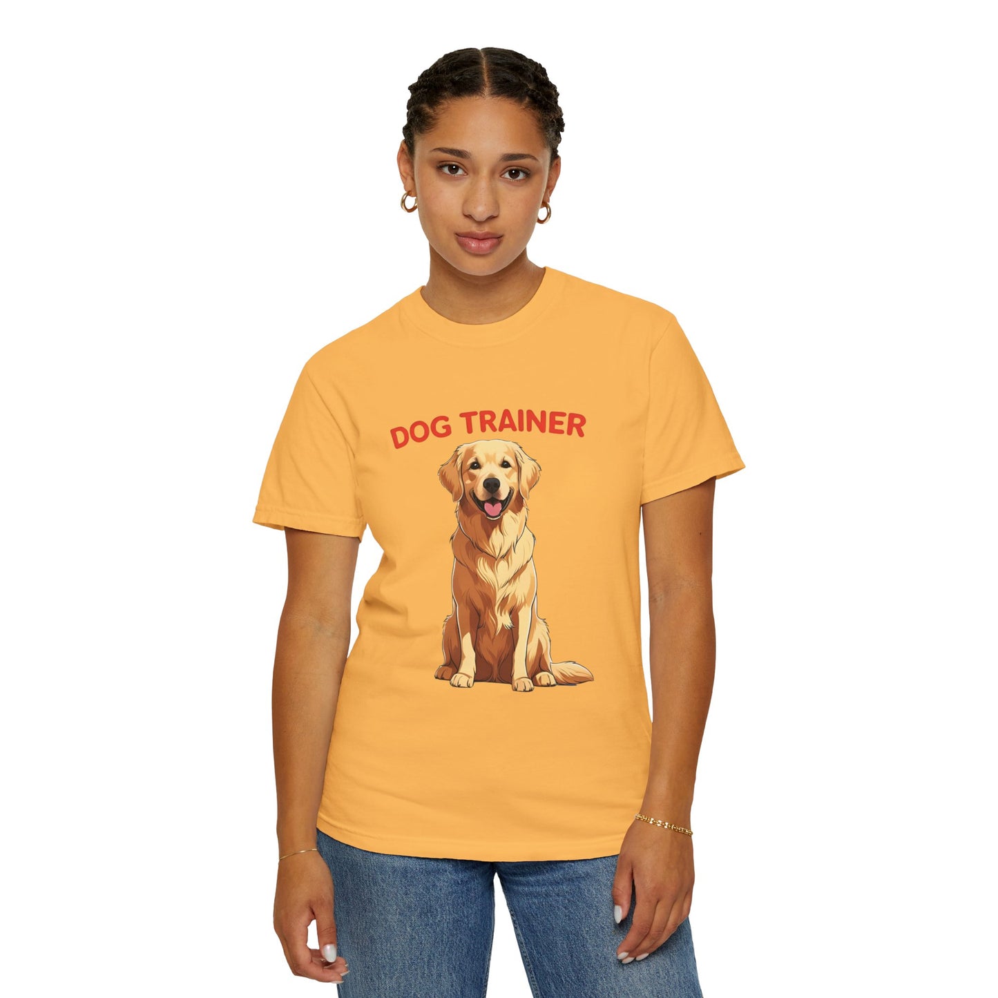 Dog Trainer Unisex Garment-Dyed T-Shirt | Perfect Gift for Dog Lovers, Pet Owners, Trainers, Birthdays, and Everyday Use
