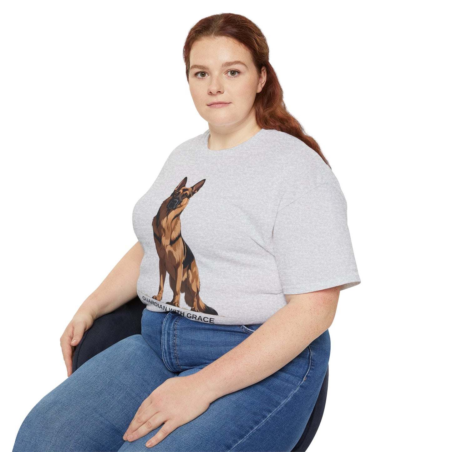 German Shepherd Guardian Tee - Unisex Ultra Cotton Shirt, Dog Lover Gift, Animal Spirit Apparel, Pet Memorial, Birthday Tee, Casual Wear