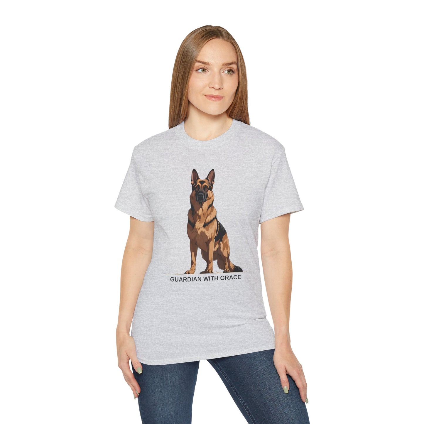 German Shepherd Guardian Tee - Unisex Ultra Cotton Shirt, Dog Lover Gift, Animal Spirit Apparel, Pet Memorial, Birthday Tee, Casual Wear