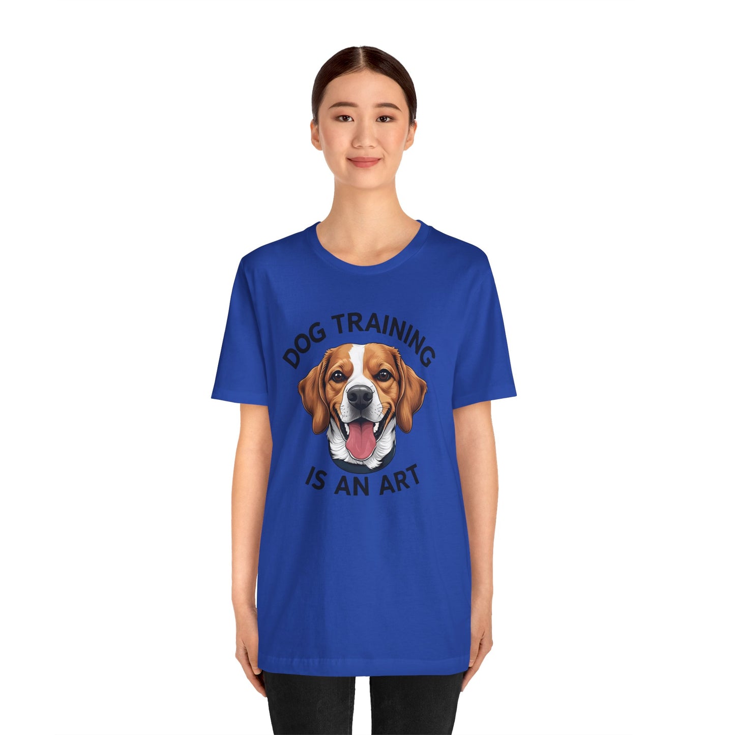 Dog Training is An Art Tee - Unisex Jersey Short Sleeve, Gift for Dog Lovers, Training T-Shirt, Dog Owner Apparel, Cute Canine Shirt