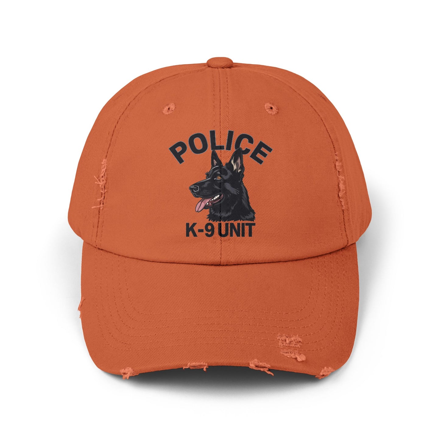 K-9 Unit Police Hat Featuring German Shepherd | Stylish Unisex Distressed Cap | Dog Lover Gift