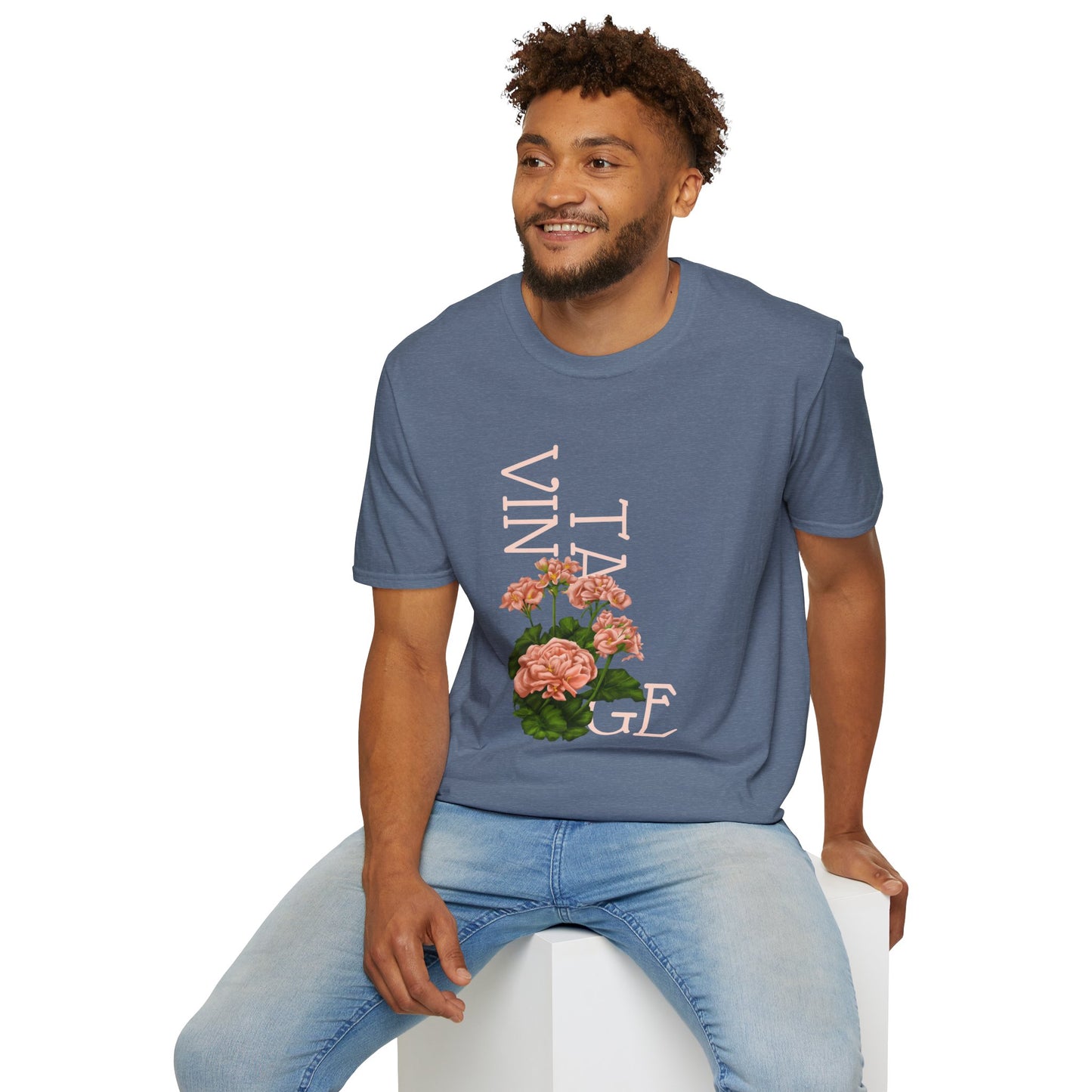 Vintage Floral Graphic Tee, Retro Flower Shirt, Unisex Casual T-Shirt, Gift for Plant Lovers, Summer Fashion