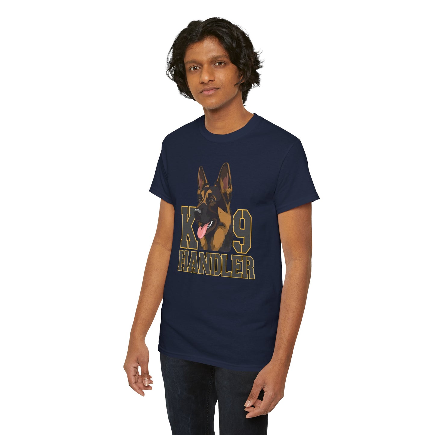 German Shepherd K9 Handler Tee, Perfect for Dog Lovers, Gift for Pet Owners, Unisex Cotton T-Shirt