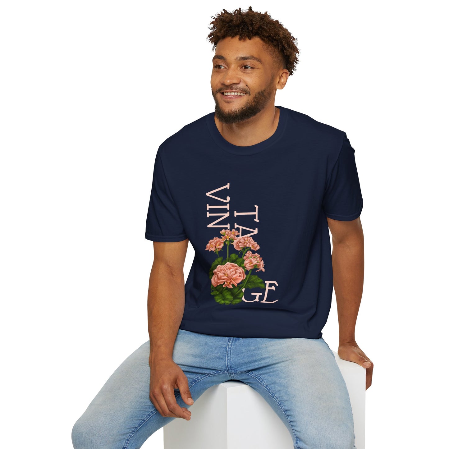 Vintage Floral Graphic Tee, Retro Flower Shirt, Unisex Casual T-Shirt, Gift for Plant Lovers, Summer Fashion