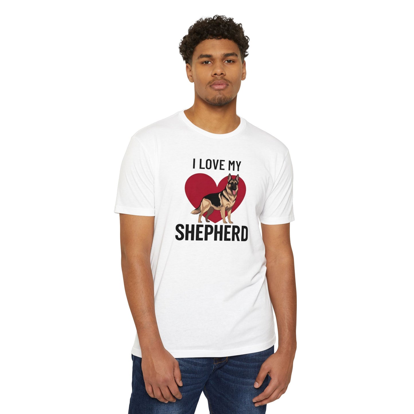 I Love My German Shepherd T-Shirt, Dog Lover Shirt, Pet Owner Tee, Animal Lover Gift, Birthday Gift for Dog Owners, Casual Wear