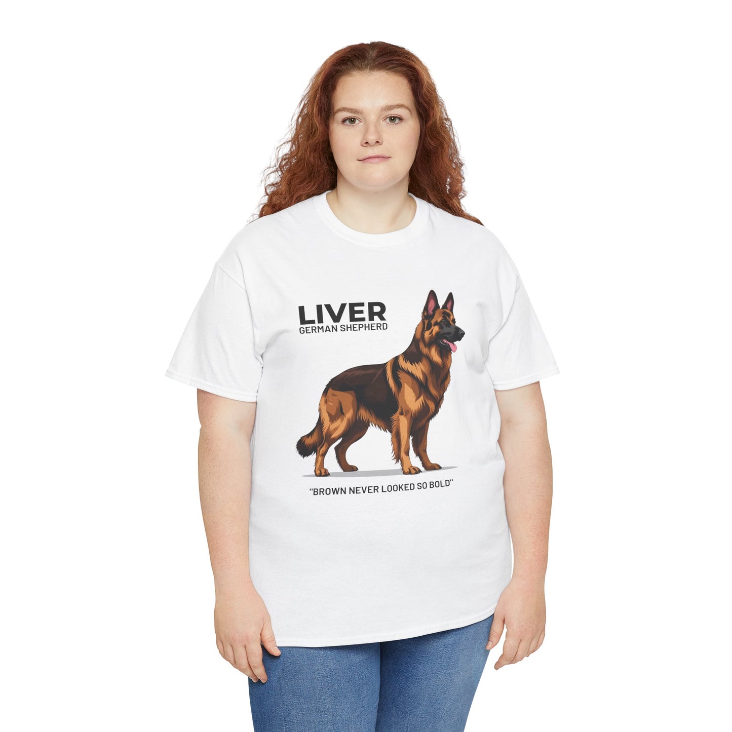 Liver German Shepherd Lover Tee - Brown Never Looked So Bold | Dog Owner Gift, Pet Parent Shirt, Animal Lover Apparel