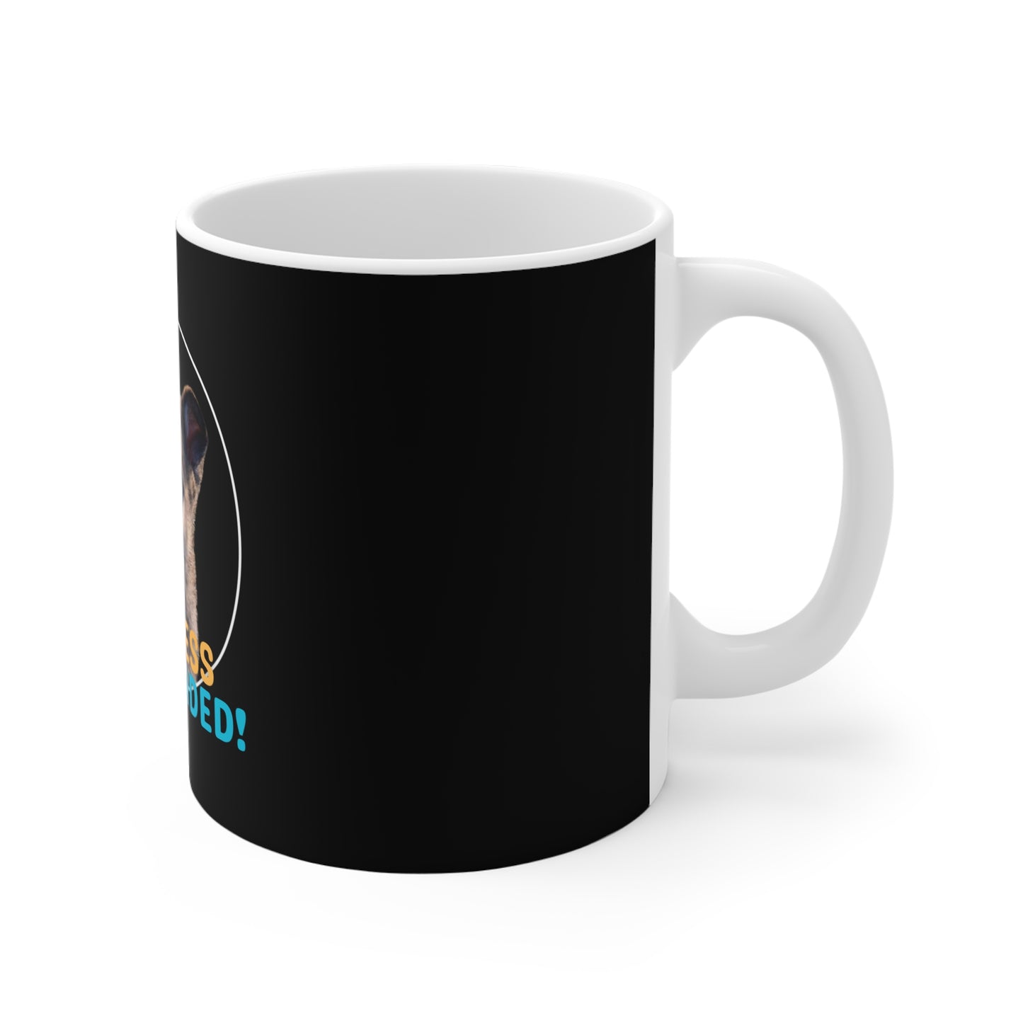 Dog Lover 11oz Mug With a Sable German Shepherd Puppy and Caption Cuteness Overloaded