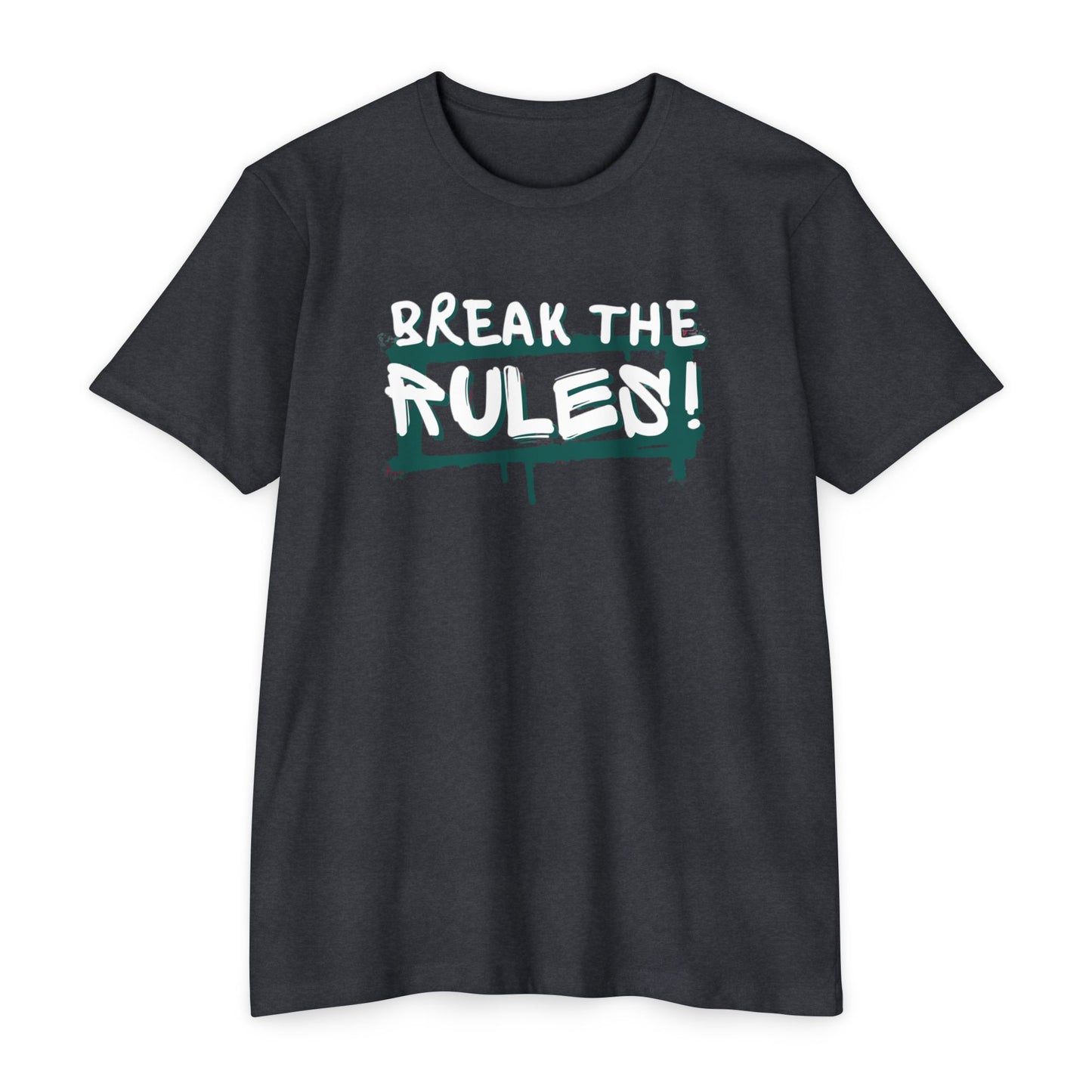 Break the Rules Graphic Tee, Unisex T-Shirt for Trendsetters, Casual Everyday Wear, Gift for Teens, Fun Statement Shirt