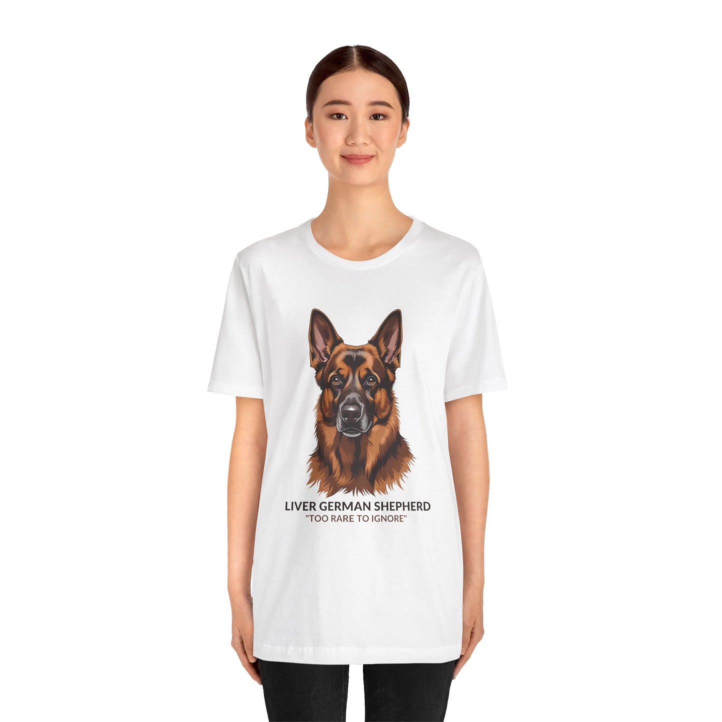 Liver German Shepherd Dog Lover Tee - To Rare To Ignore | Perfect Gift for Pet Owners, Animal Lover Merchandise, Casual Wear, Unique Dog Shirt