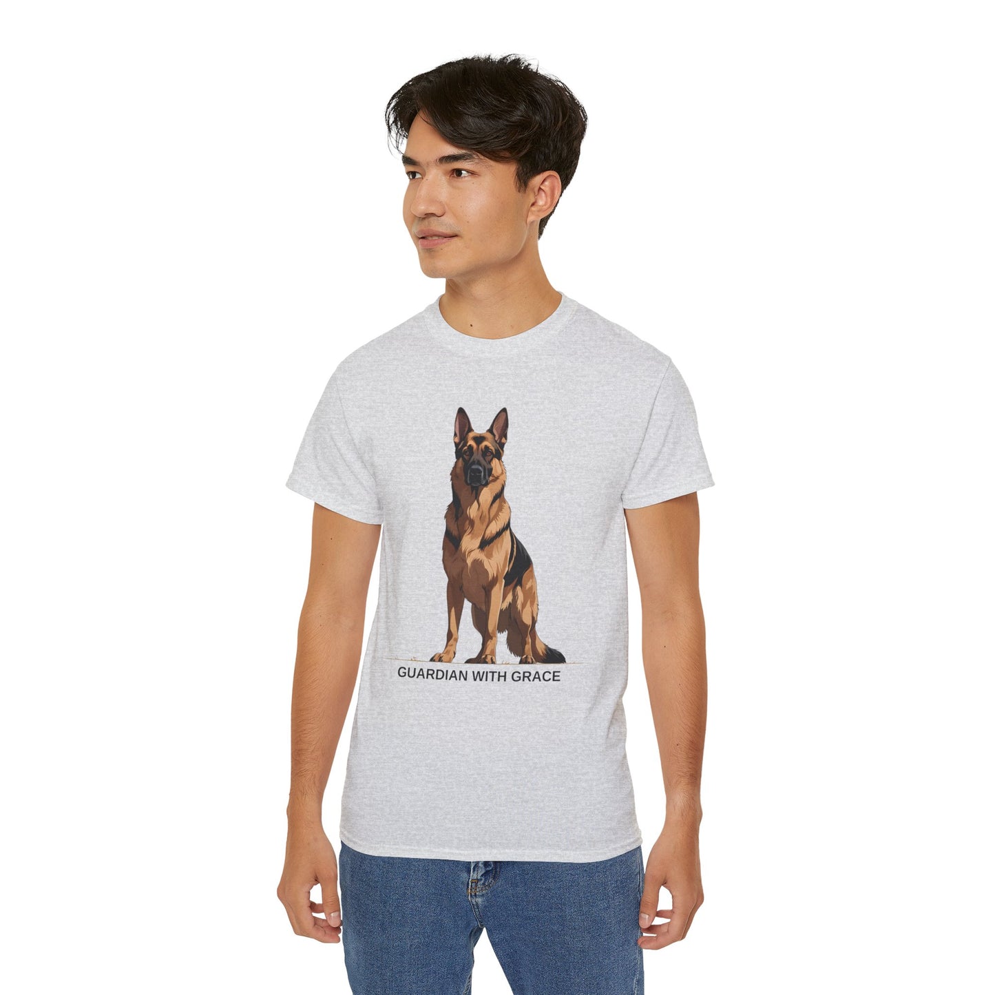 German Shepherd Guardian Tee - Unisex Ultra Cotton Shirt, Dog Lover Gift, Animal Spirit Apparel, Pet Memorial, Birthday Tee, Casual Wear