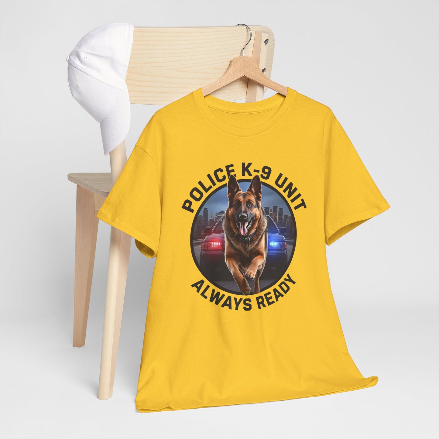 Police K-9 Unit Tee, Always Ready Graphic Tee, Dog Lover Gift, Police Support Shirt, Police Dog Merchandise
