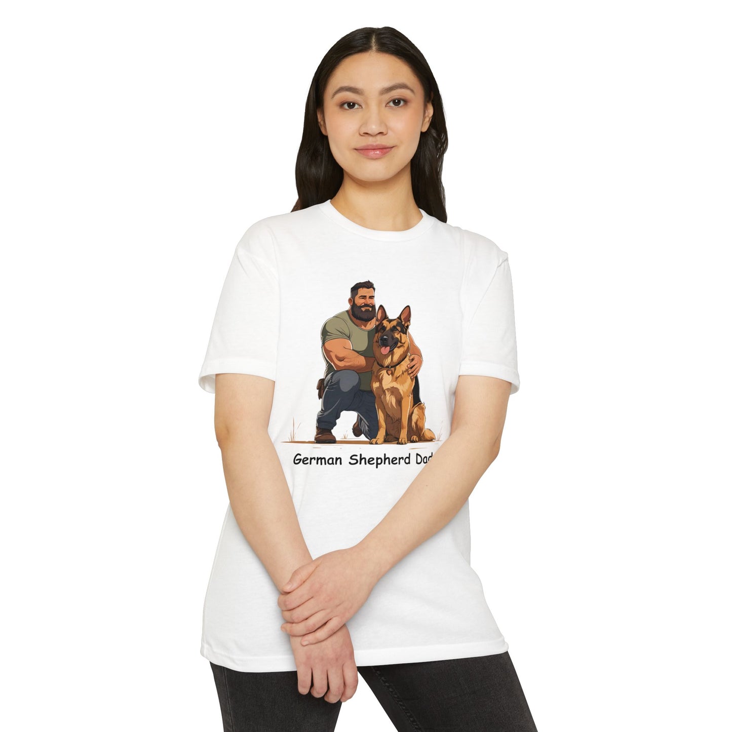 German Shepherd Dad Unisex T-Shirt, Dog Lover Shirt, Pet Owner Gift, Father's Day Tee, Animal Rescue Support