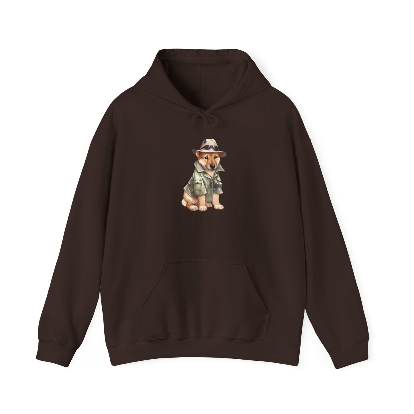 Cute Dog Explorer Hoodie - Unisex Heavy Blend™ Sweatshirt