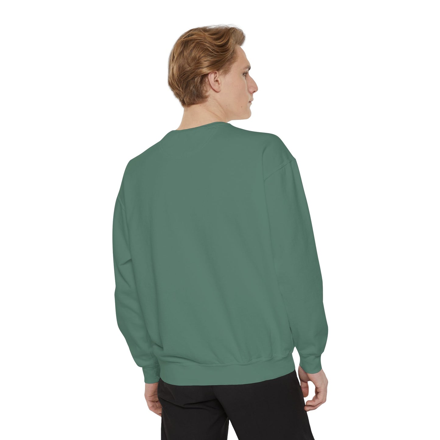 Unisex Dog Lover Sweatshirt With a Wet German Shepherd Jumping in the Air